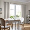 Laura Ashley Burnsall Stripe Made To Measure Curtains White Sands