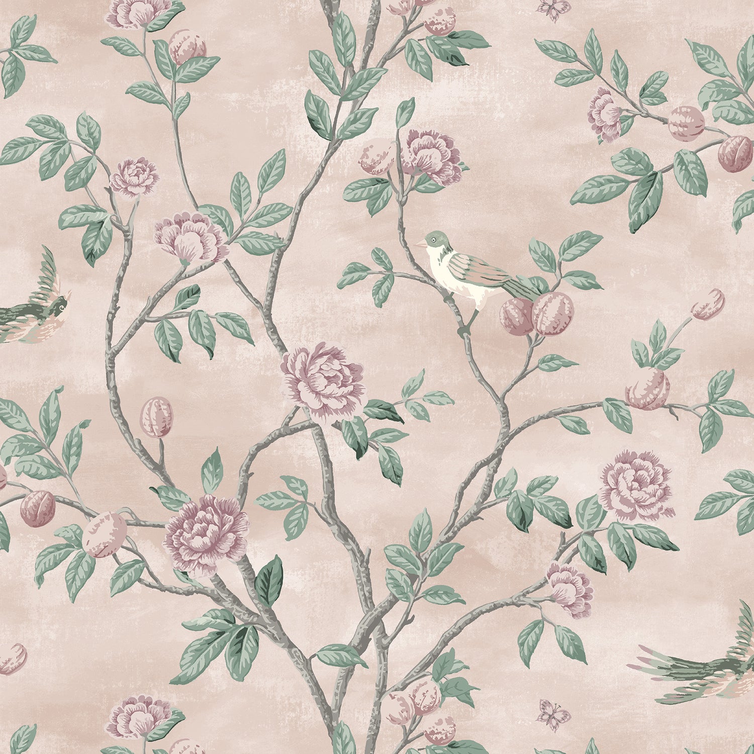 Laura Ashley Eglantine Made to Measure Curtain Blush