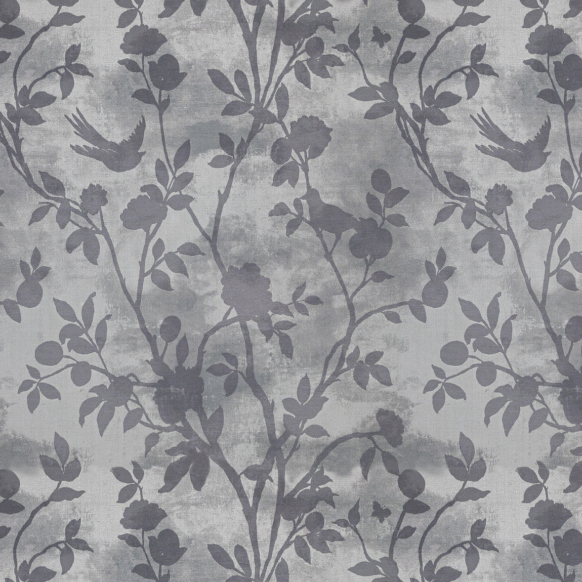 Laura Ashley Eglantine Silhoutte Woven Made to Measure Curtain Dove