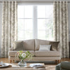 Laura Ashley Eglantine Silhoutte Woven Made to Measure Curtain White Sands
