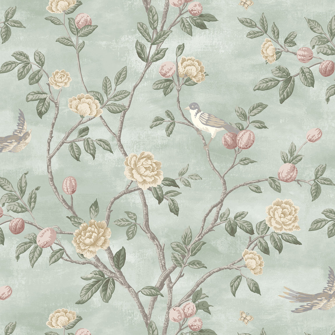 Laura Ashley Eglantine Made to Measure Roman Blind Smoke Green