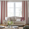 Laura Ashley Awning Stripe Made To Measure Curtains Crimson