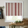 Laura Ashley Awning Stripe Made To Measure Roman Blind Crimson