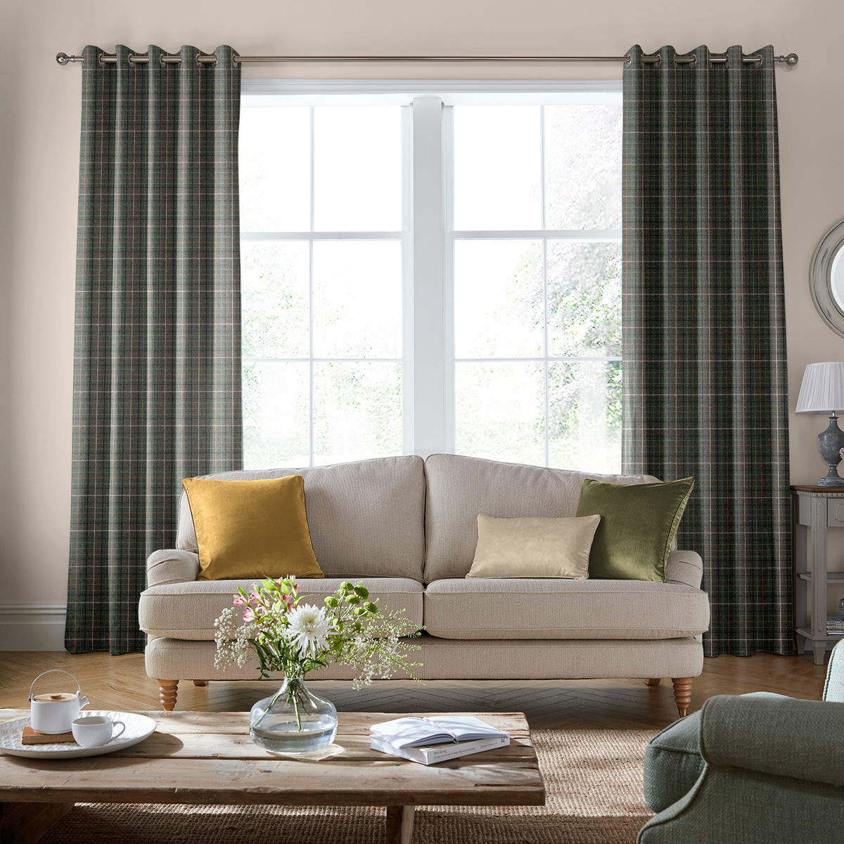 Laura Ashley Alfriston Made To Measure Roman Blind Fern