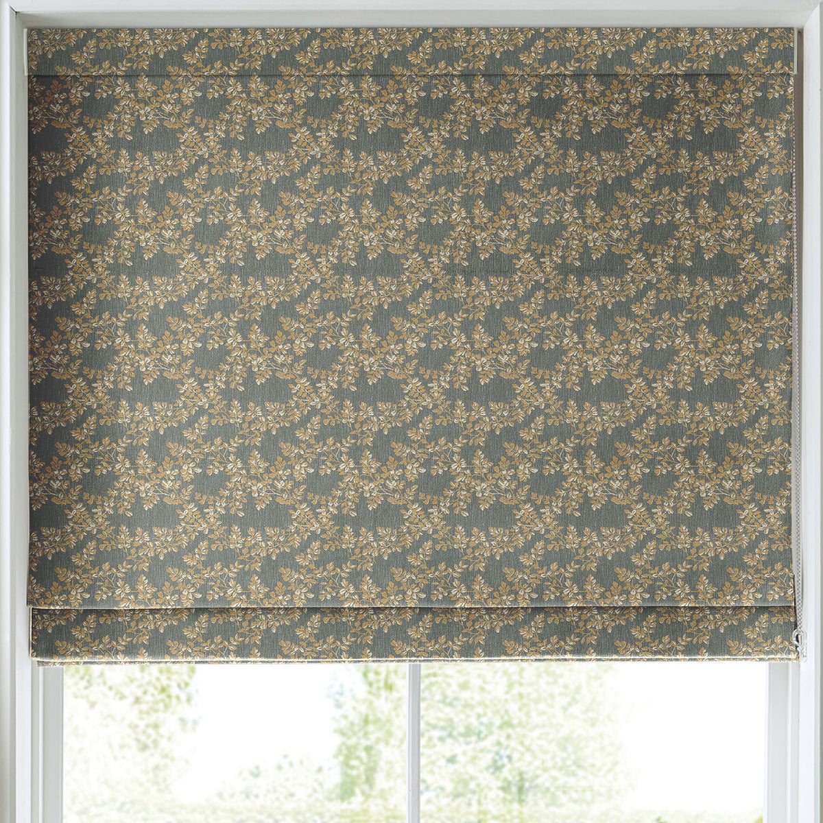 Laura Ashley Burnham Woven Made to Measure Roman Blind Fern