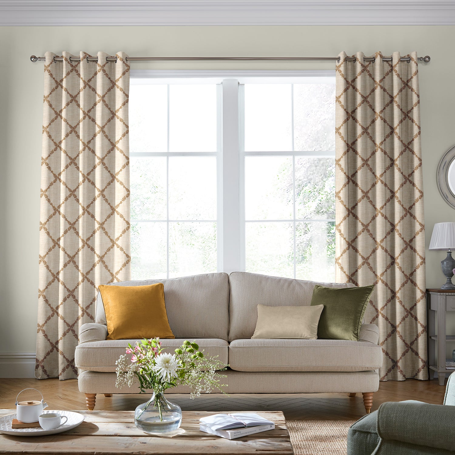 Laura Ashley Pennorth Made To Measure Roman Blind Amber