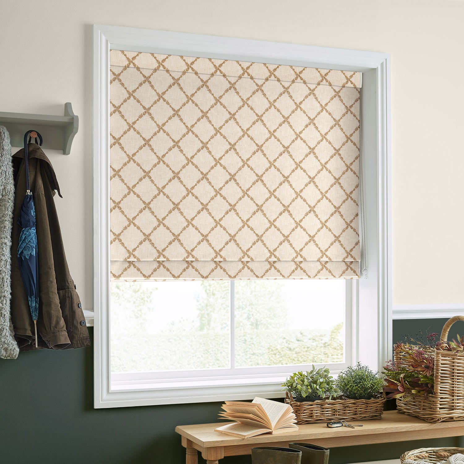 Laura Ashley Pennorth Made To Measure Roman Blind Amber