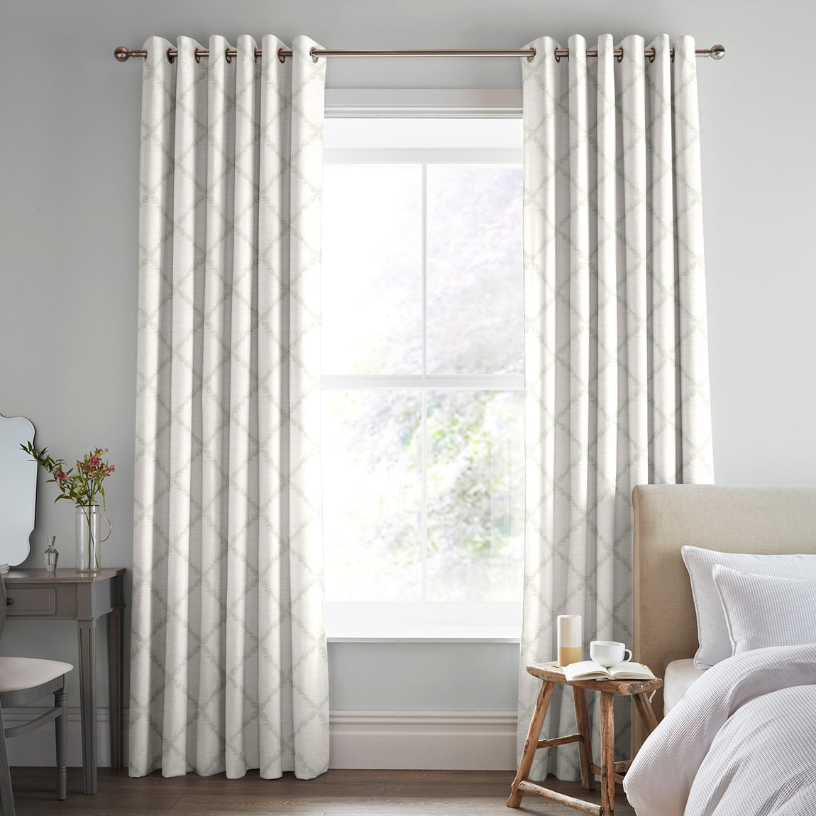 Laura Ashley Pennorth Made To Measure Roman Blind Sage