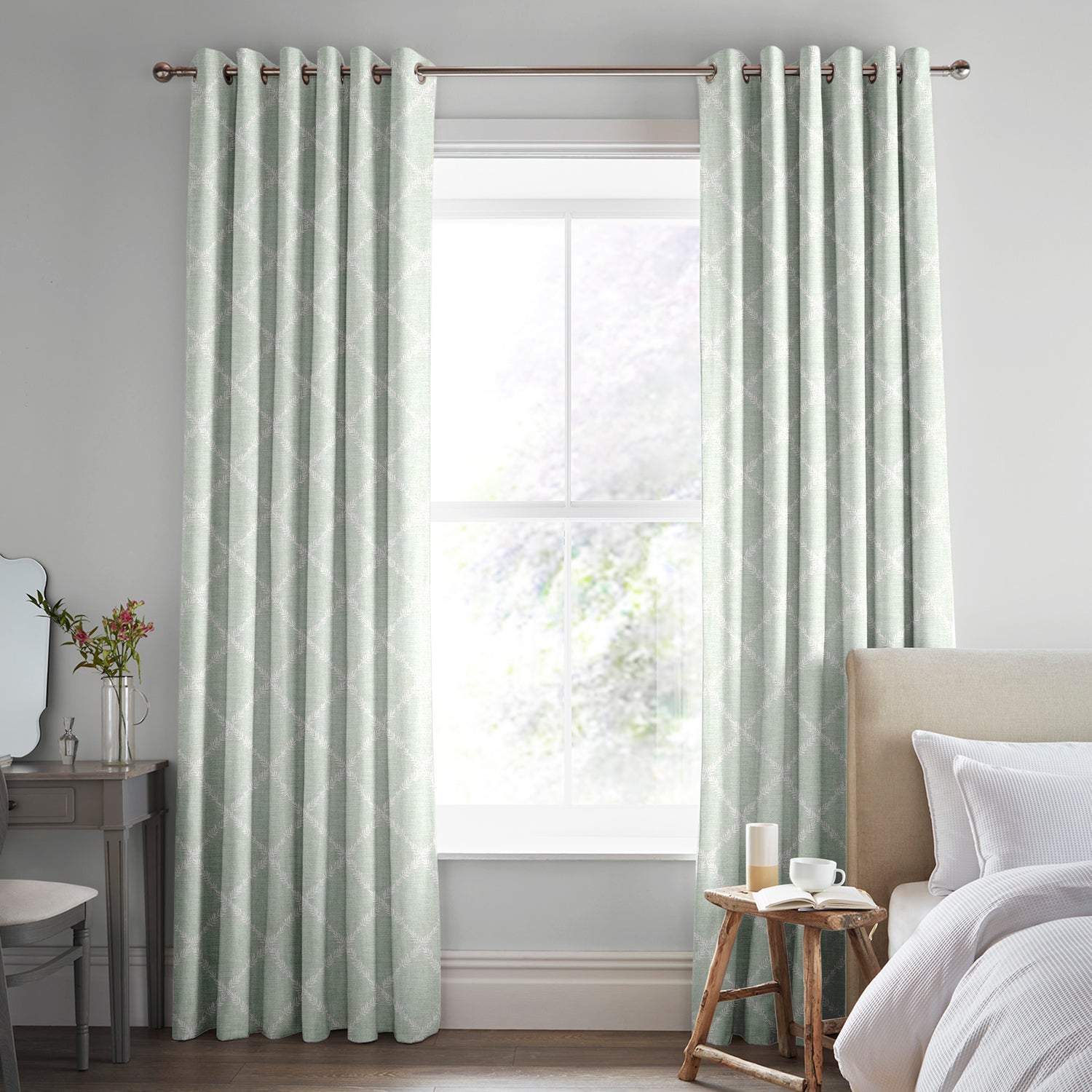 Laura Ashley Pennorth Made To Measure Roman Blind Duckegg
