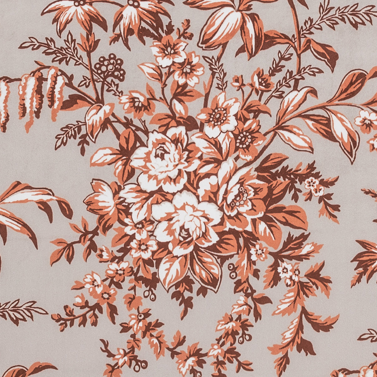 Laura Ashley Picardie Velvet Made to Measure Roman Blind Embers