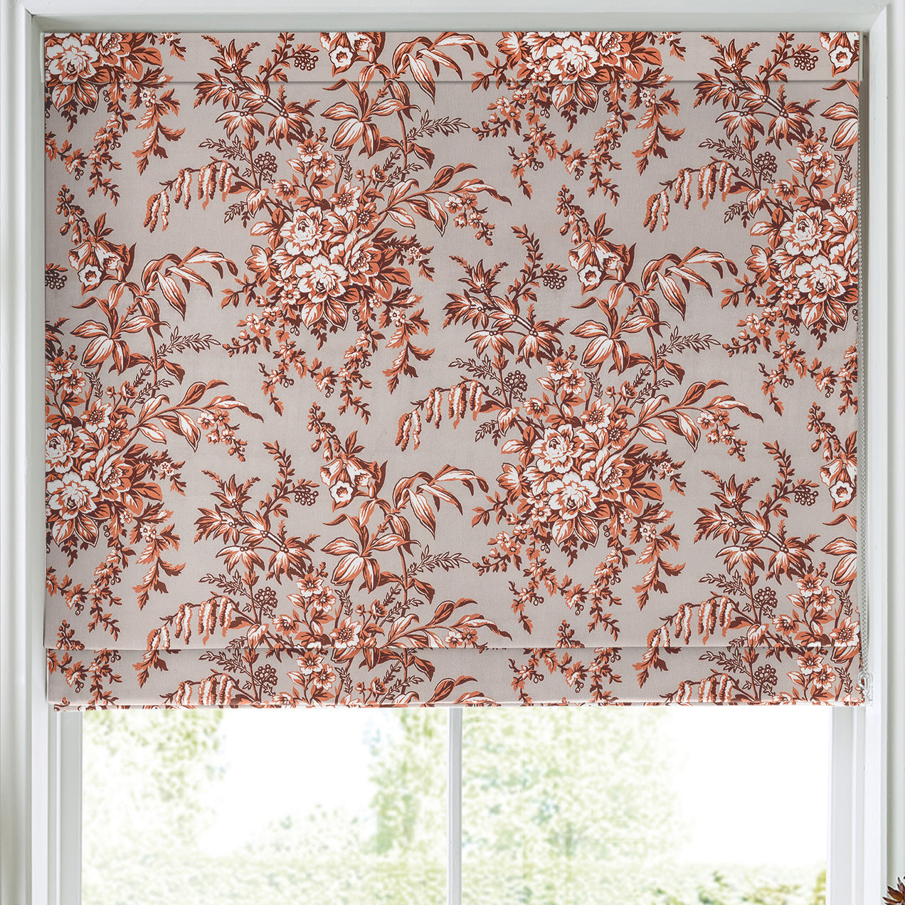 Laura Ashley Picardie Made to Measure Roman Blind Embers