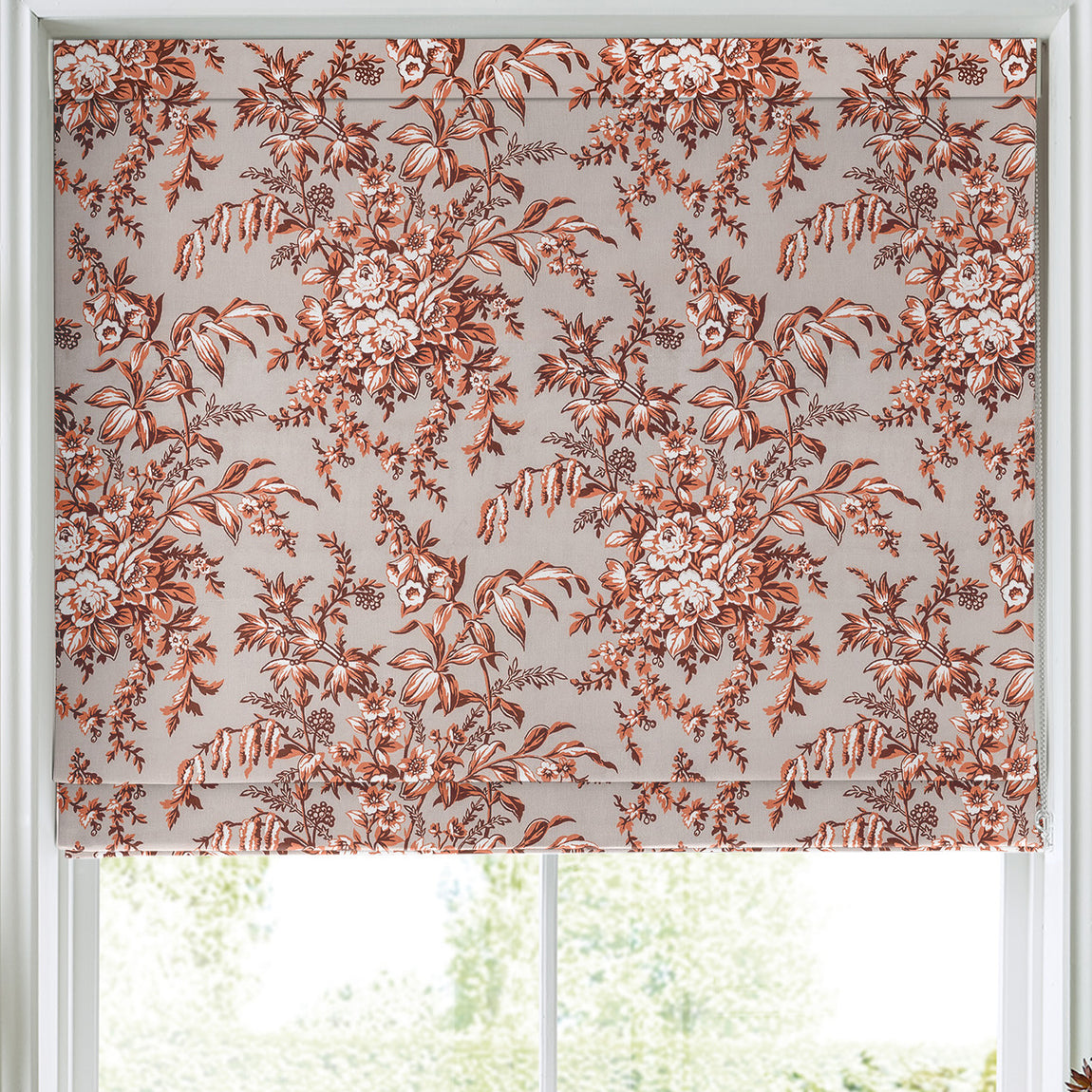 Laura Ashley Picardie Made to Measure Roman Blind Embers