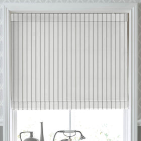 Laura Ashley Farnworth Made To Measure Roman Blind Steel