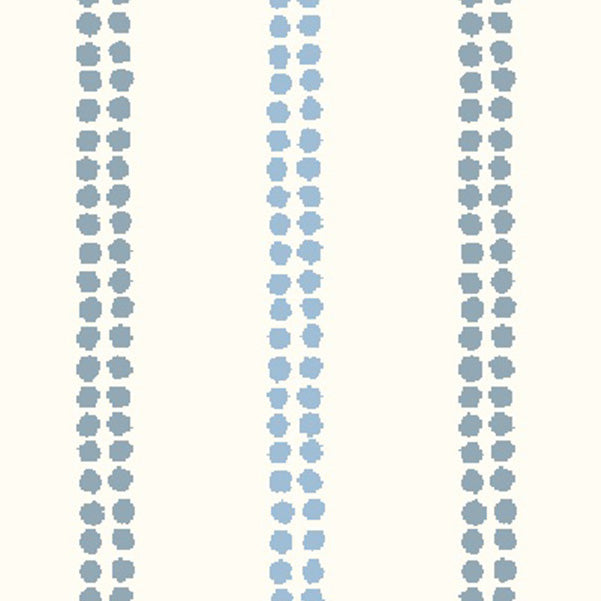 Laura Ashley Candy Stripe Made to Measure Curtain Newport Blue