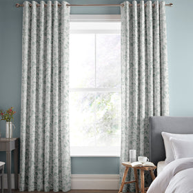 Laura Ashley Aria Made To Measure Curtains Duck Egg