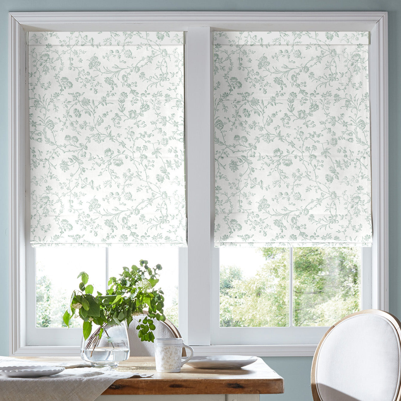 Laura Ashley Aria Made To Measure Curtains Duck Egg