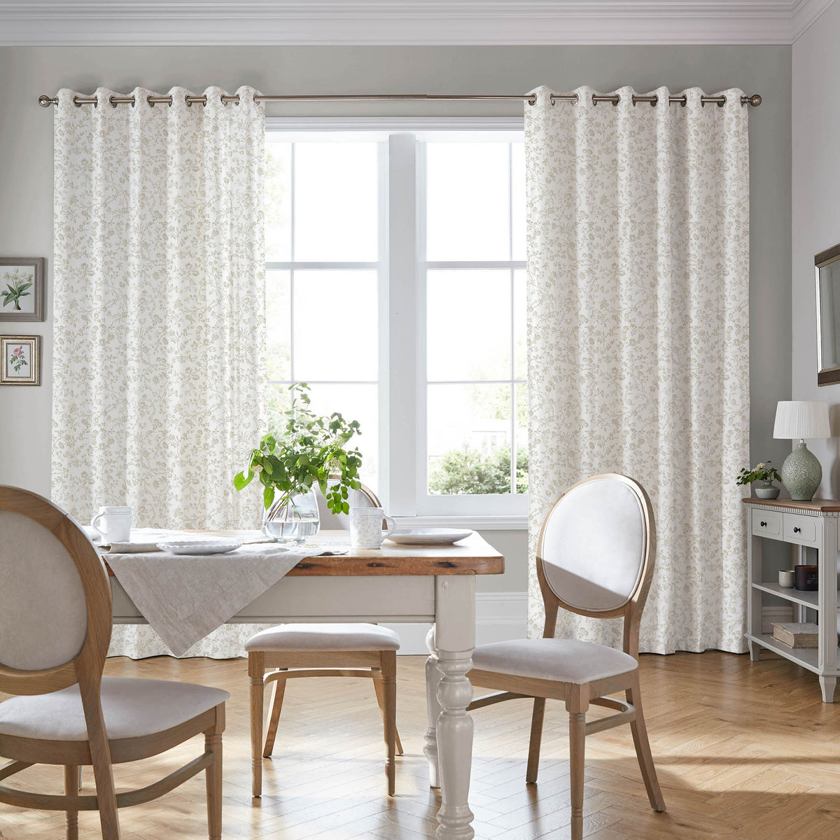 Laura Ashley Aria Made To Measure Roman Blind Dove Grey