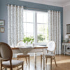 Laura Ashley Aria Made To Measure Curtains Dark Seaspray Blue