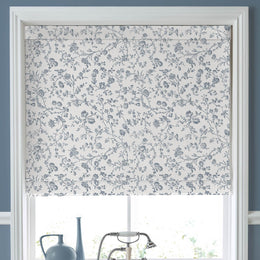 Laura Ashley Aria Made To Measure Roman Blind Dark Seaspray Blue