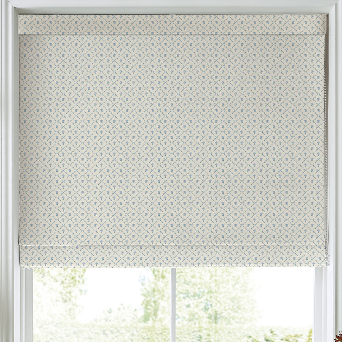 Laura Ashley Kate Made to Measure Roman Blind Pale Seaspray Blue