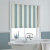 Laura Ashley Lille Stripe Made to Measure Roman Blind Seaspray