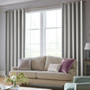 Laura Ashley Lille Stripe Made to Measure Curtain Steel