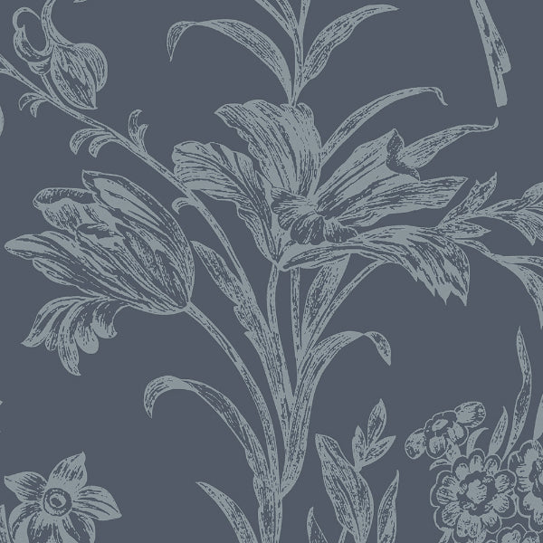 Laura Ashley Lloyd Made to Measure Curtain Midnight Navy