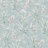 Laura Ashley Mosedale Posy Made to Measure Roman Blind Dark Duck Egg Blue