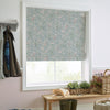 Laura Ashley Mosedale Posy Made to Measure Roman Blind Dark Duck Egg Blue