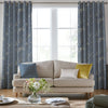 Laura Ashley Pussy Willow Made to Measure Curtain Dark Seaspray