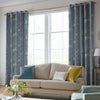 Laura Ashley Pussy Willow Made to Measure Curtain Dark Seaspray