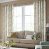 Laura Ashley Pussy Willow Made to Measure Curtain Ochre Yellow