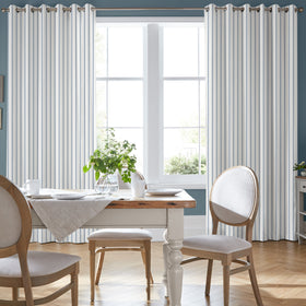 Laura Ashley Farnworth Made To Measure Curtains Dusky Seaspray