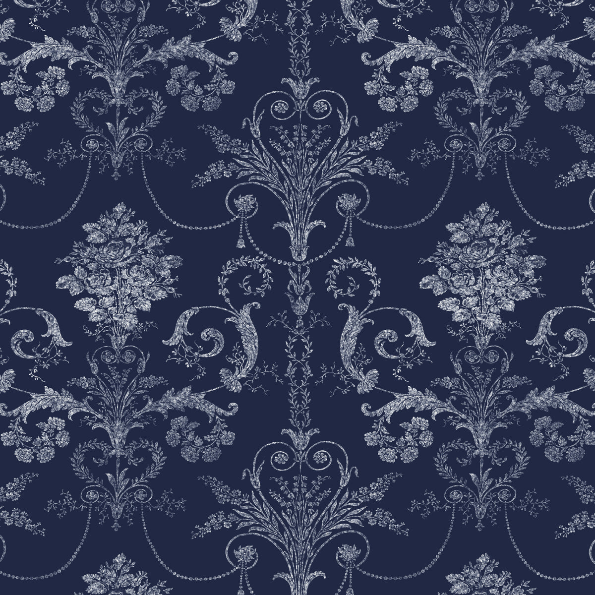 Laura Ashley Josette Made to Measure Curtain Midnight