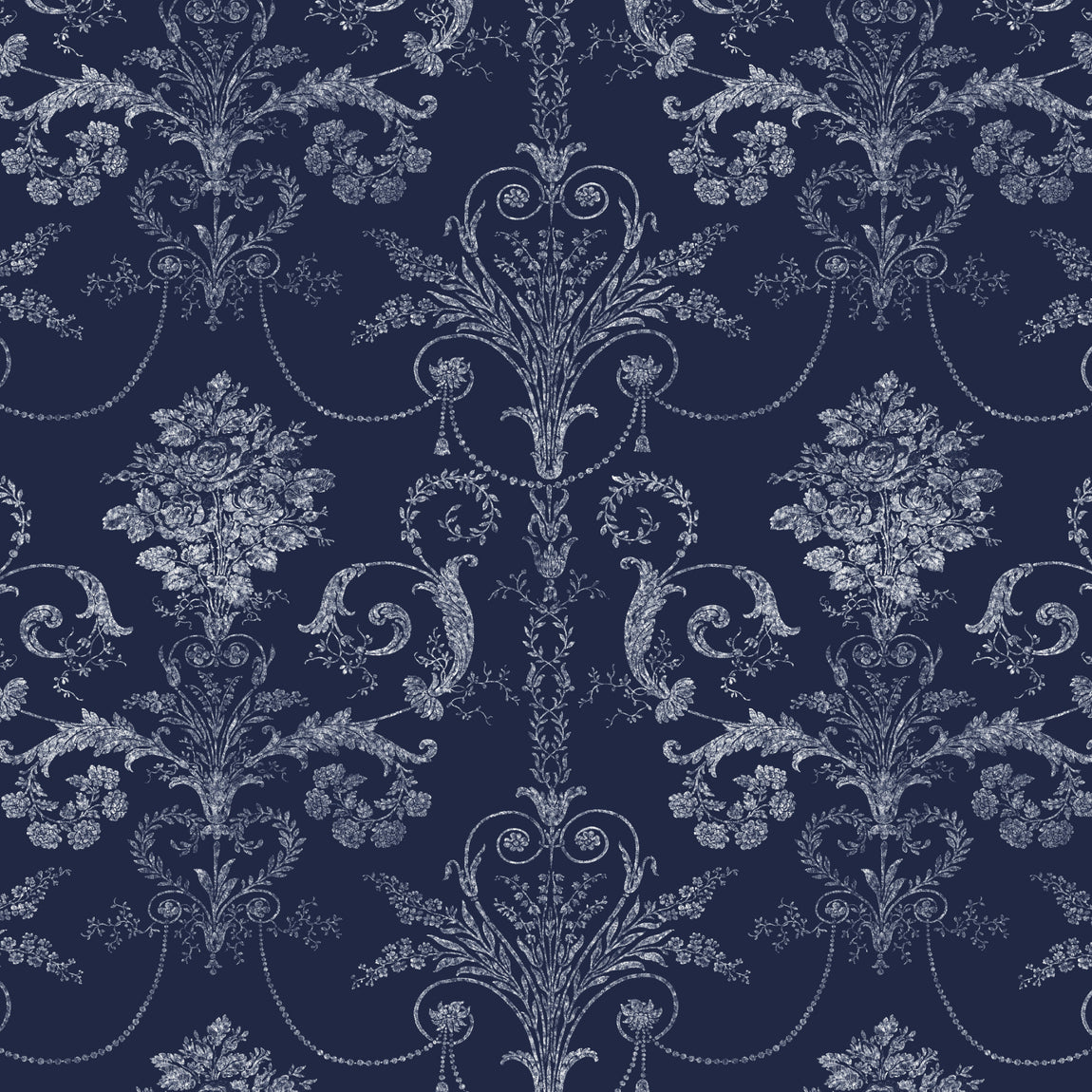 Laura Ashley Josette Translucent Made to Measure Roller Blind Midnight