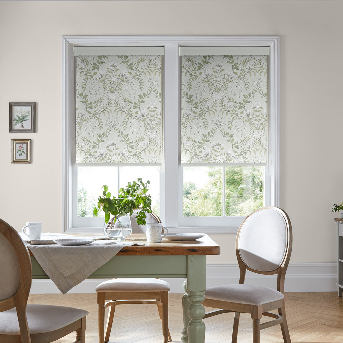 Laura Ashley Parterre Blackout Made To Measure Roller Blind Sage