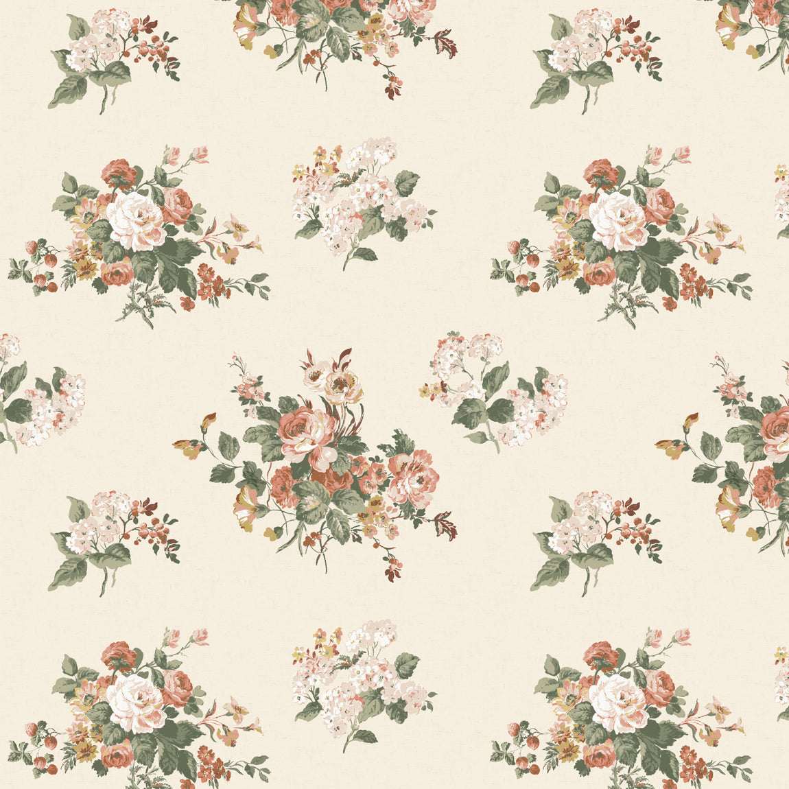 Laura Ashley Rosemore Made to Measure Blackout Roller Blind Natural
