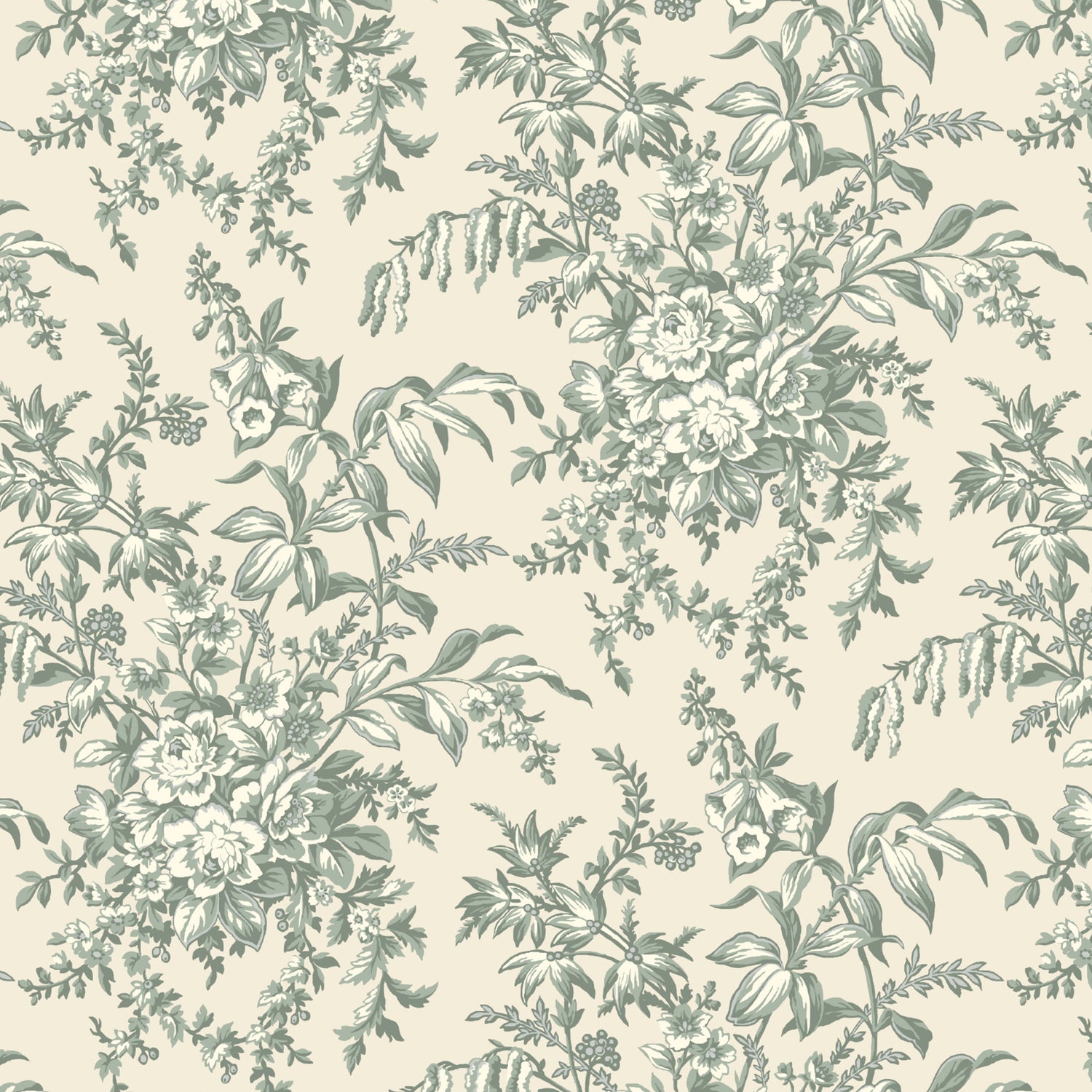 Laura Ashley Picardie Translucent Made to Measure Roller Blind Sage