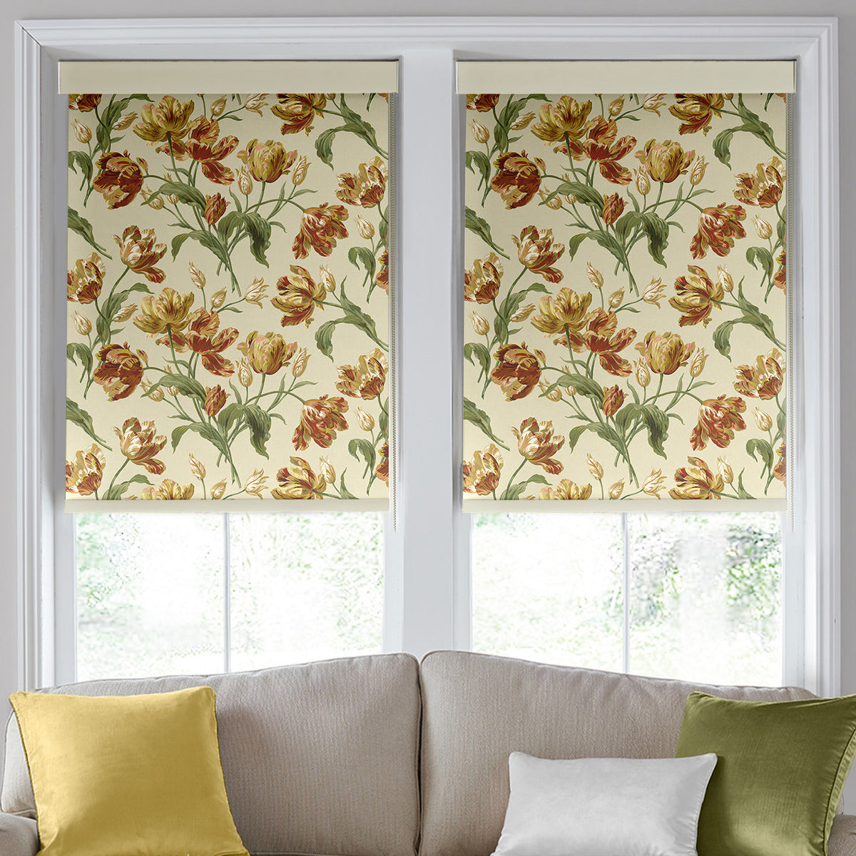Laura Ashley Gosford Blackout Made To Measure Roller Blind Gold