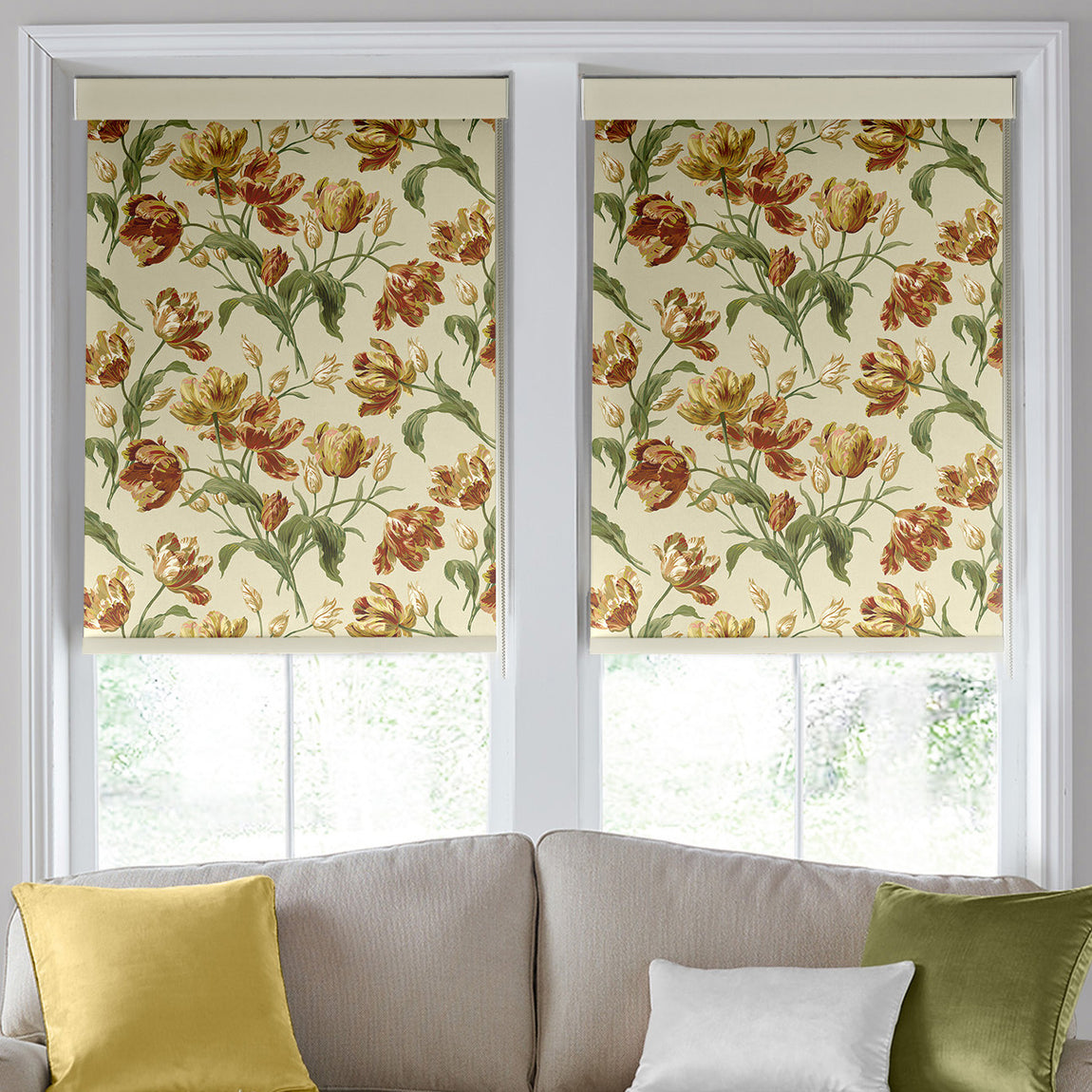 Laura Ashley Gosford Blackout Made To Measure Roller Blind Gold
