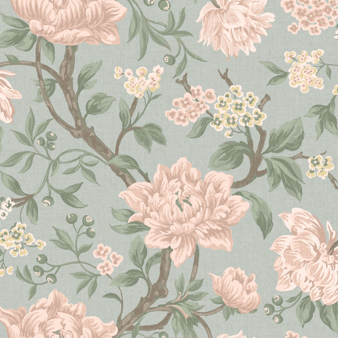 Laura Ashley Tapestry Floral Chenille Made to Measure Roman Blind Blush