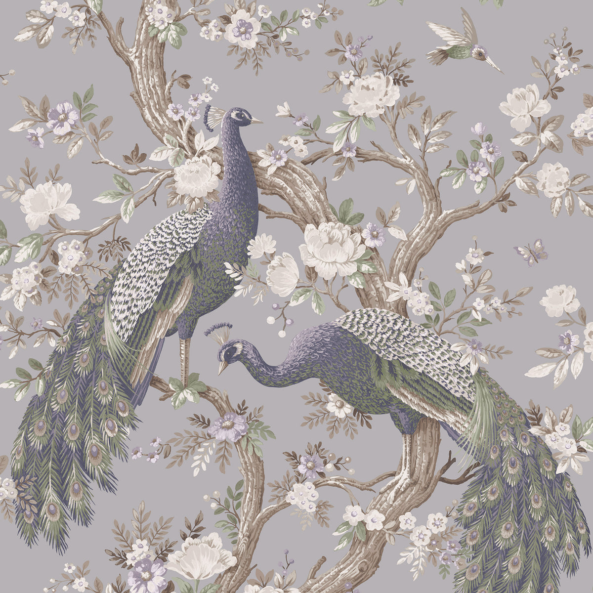 Laura Ashley Belvedere Made to Measure Blackout Roller Blind Pale Iris