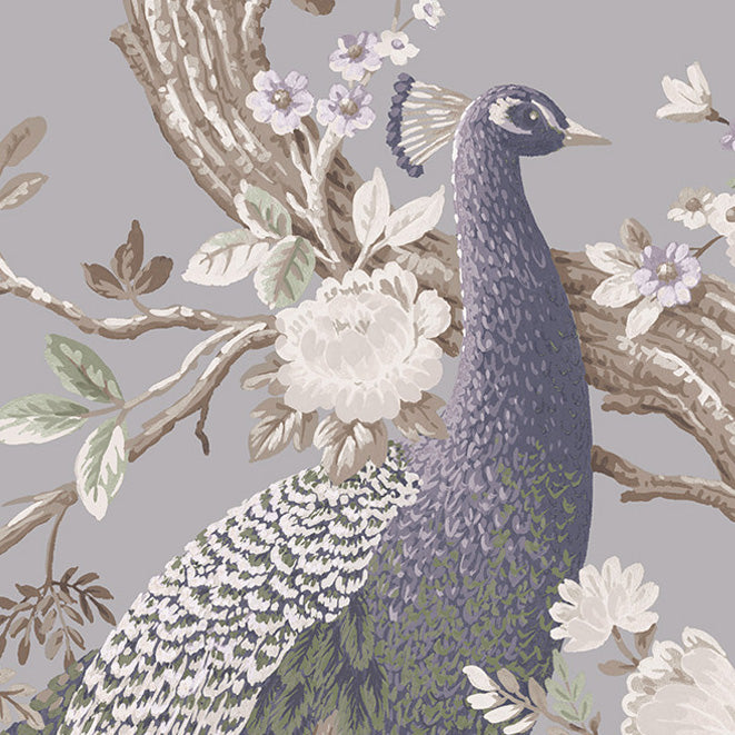 Laura Ashley Belvedere Made to Measure Blackout Roller Blind Pale Iris
