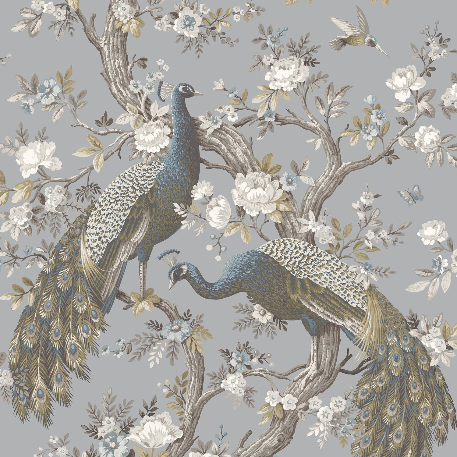 Laura Ashley Belvedere Made to Measure Blackout Roller Blind Chalk Blue