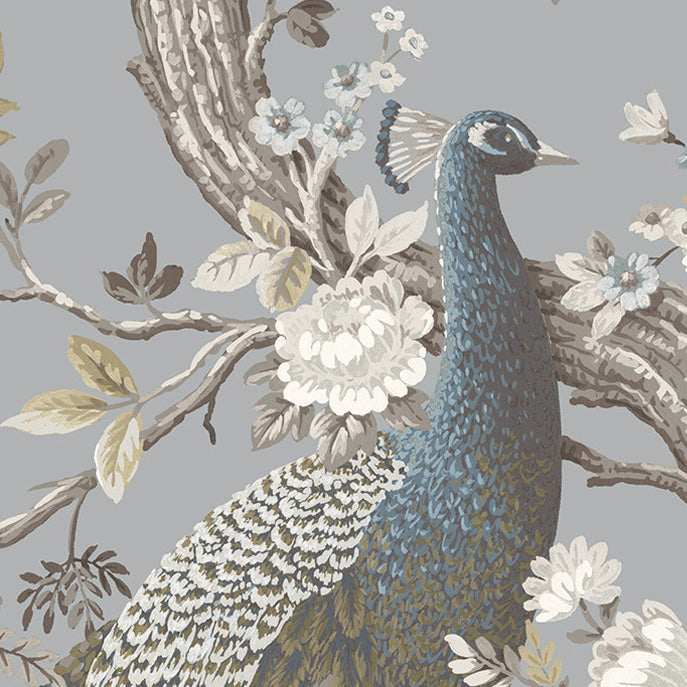 Laura Ashley Belvedere Velvet Made to Measure Curtain Chalk Blue