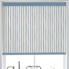 Laura Ashley Painterly Stripe Translucent Made to Measure Roller Blind River