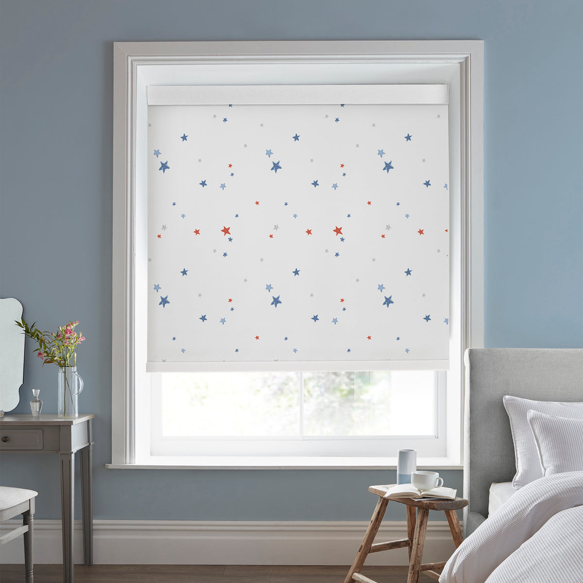 Laura Ashley Painterly Stars Translucent Made to Measure Roller Blind Multi