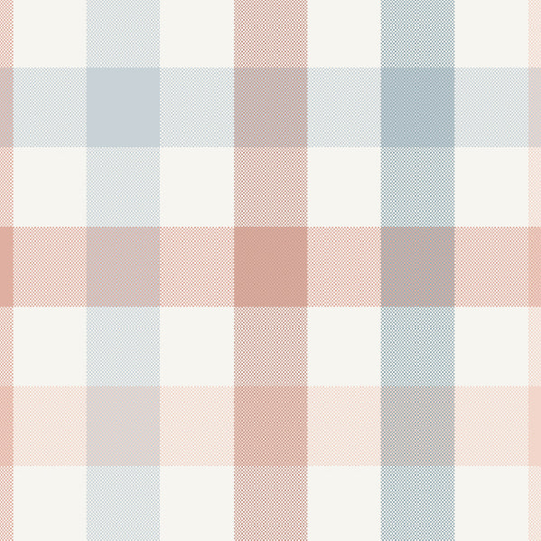 Laura Ashley Cove Check Made to Measure Curtain Blush