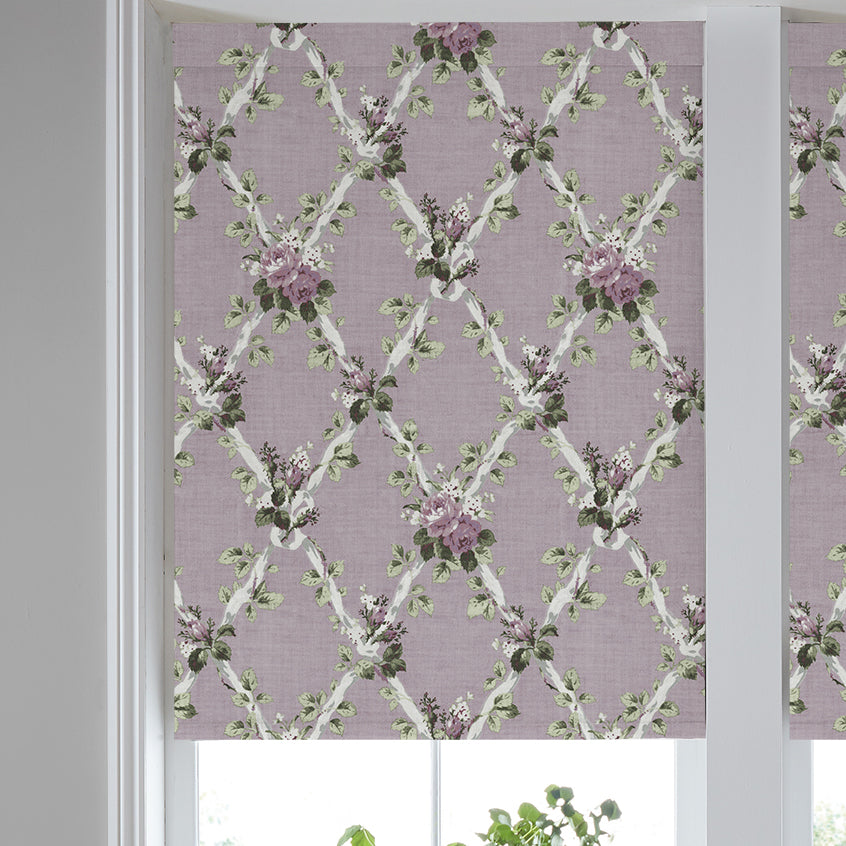 Laura Ashley Elwyn Made to Measure Blackout Roller Blind Grape