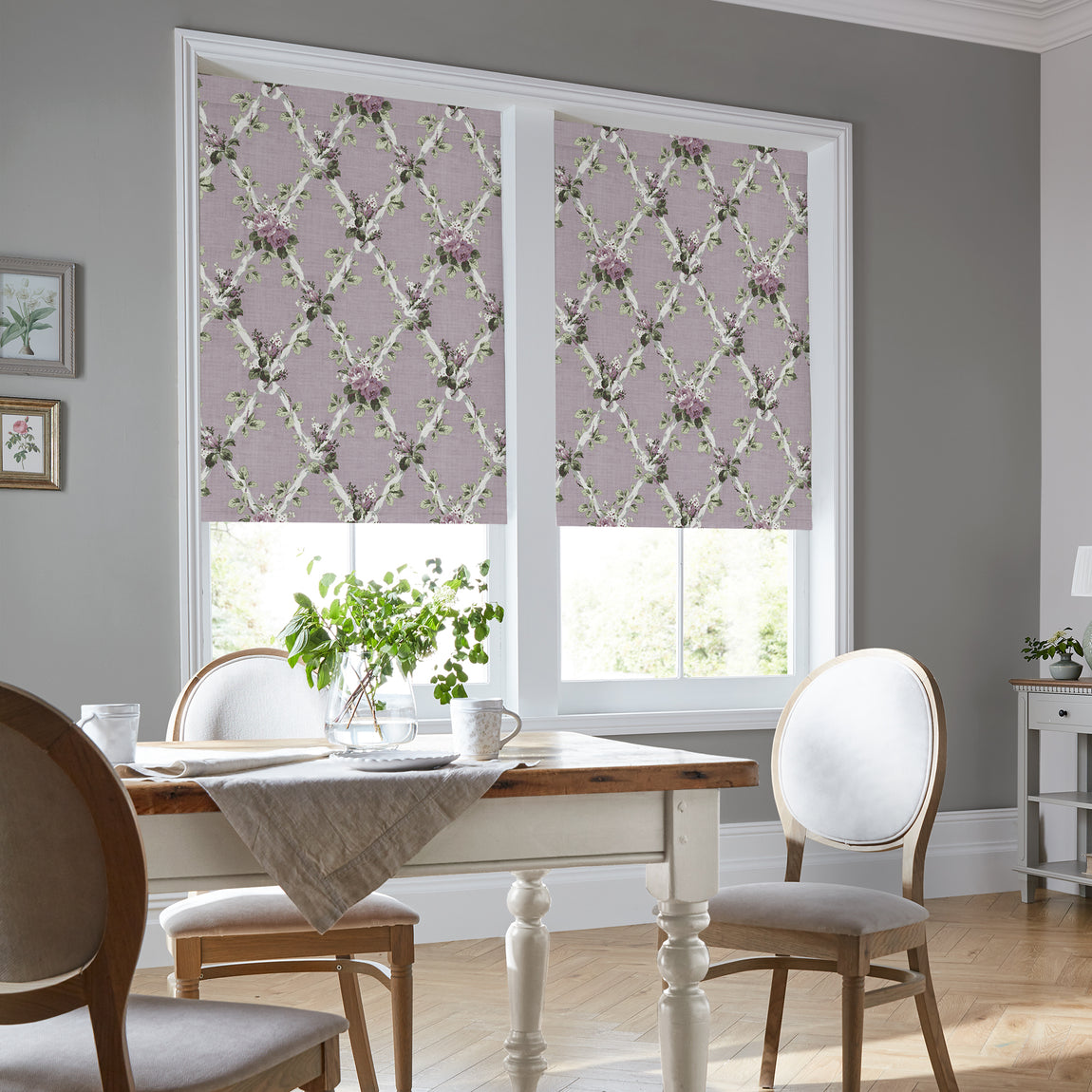 Laura Ashley Elwyn Translucent Made to Measure Roller Blind Grape